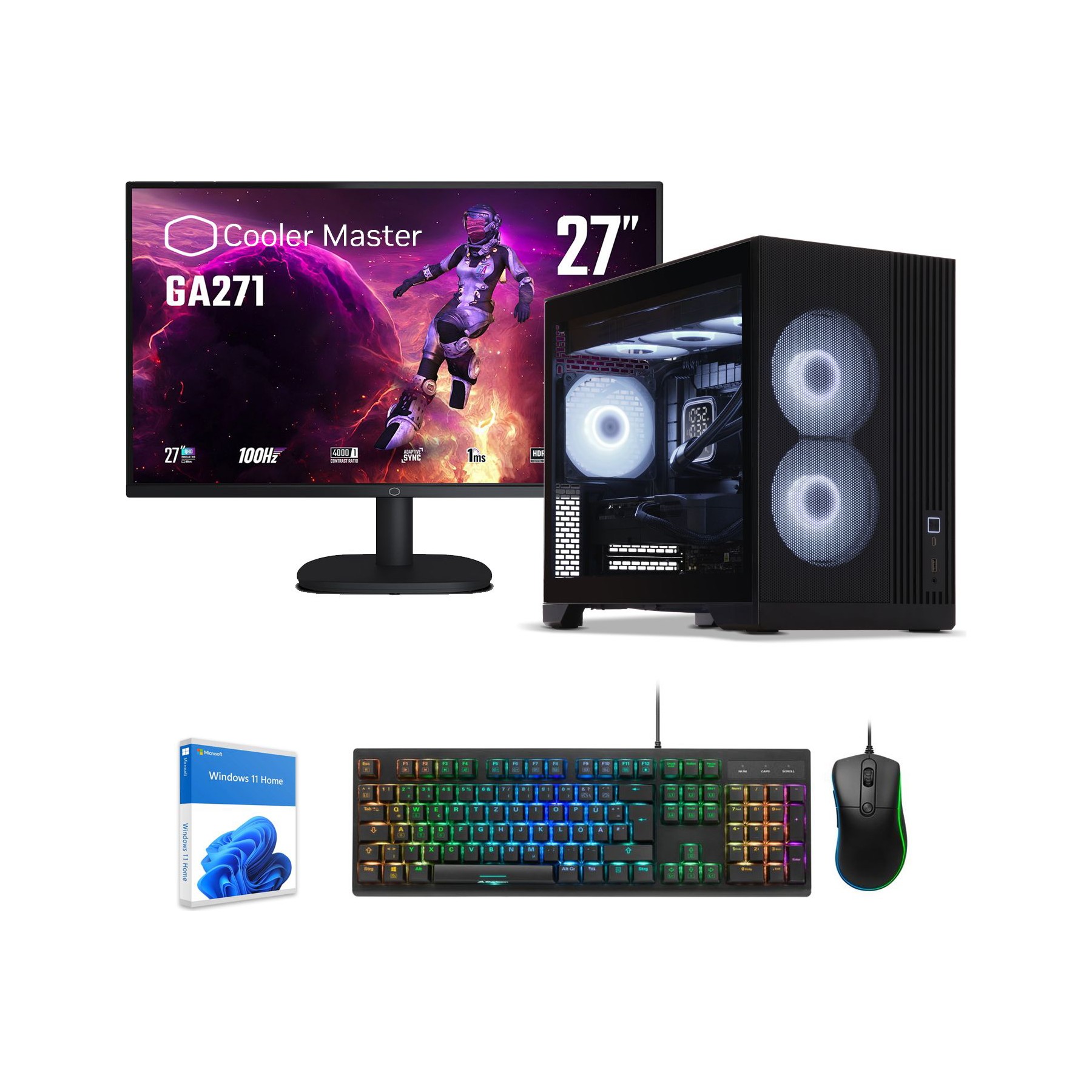 PC Gamer SEDATECH Ryzen 5 7500F, RTX5070, Win 11