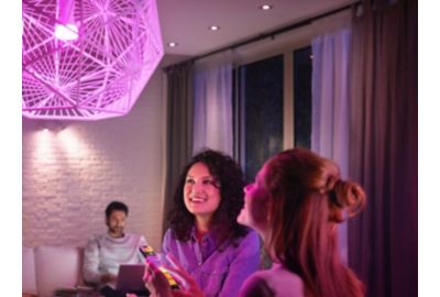 Ampoule LED connectée PHILIPS HUE W&C E27 75W x2