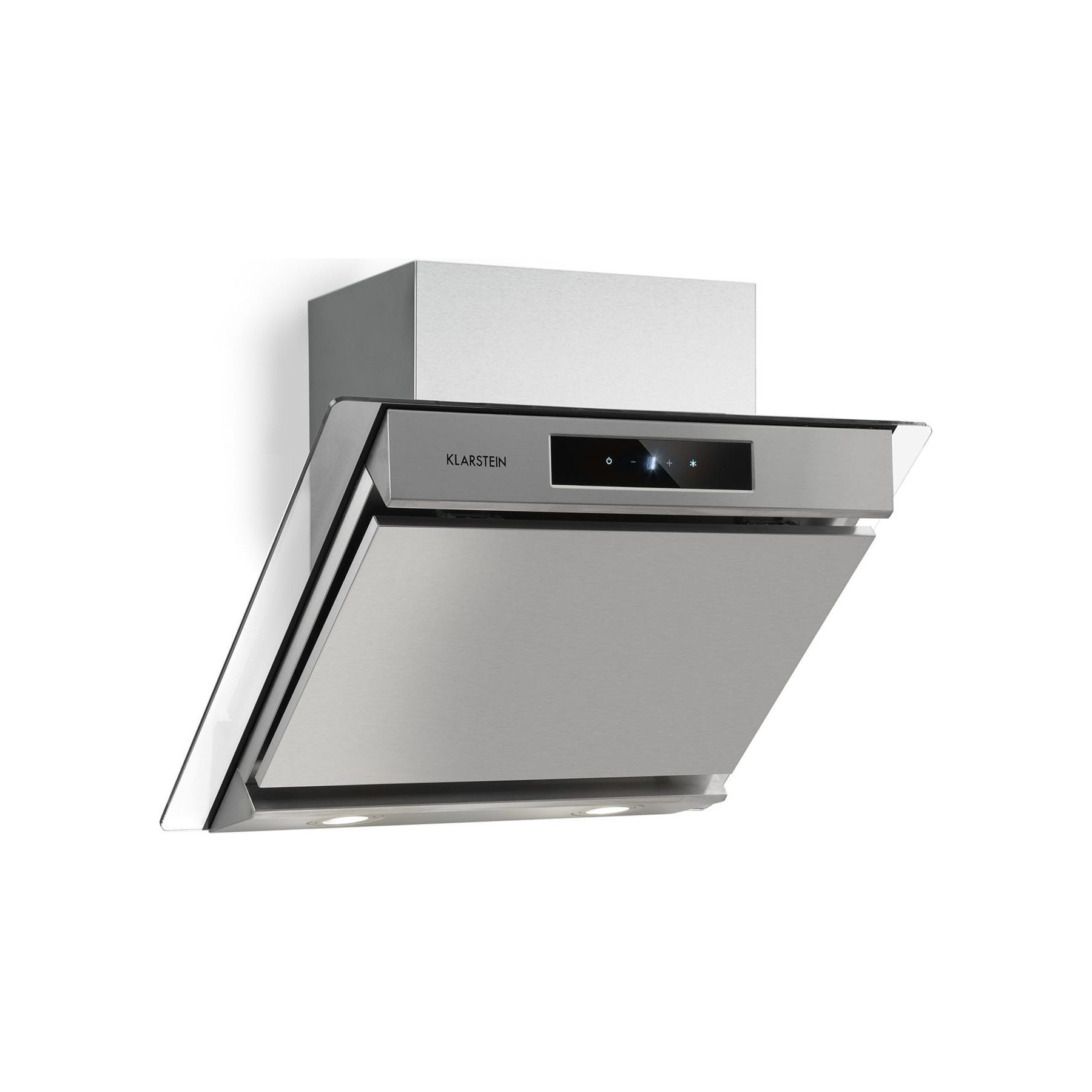 Hotte décorative murale inclinée KLARSTEIN Balzac Silent 60cm 250W 604m³/h inox