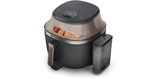 Airfryer PHILIPS NA547/07 Friteuse sans huile fonction vapeur Noir/Doré, Série 5000 7.2L