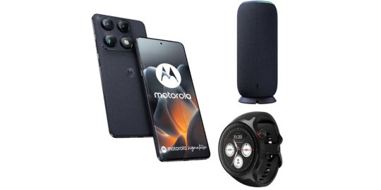 Smartphone MOTOROLA Pack Signature 5G 512Go Bleu + Moto Sound Flow + Watch Motorola Noir