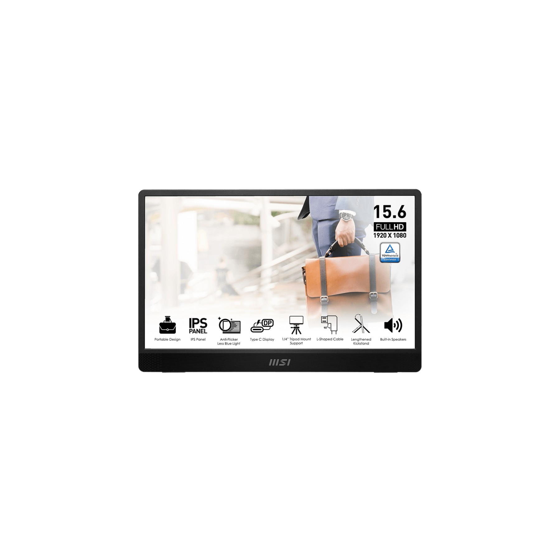 Ecran PC MSI PRO MP161 E2 Plat 15..6'' IPS