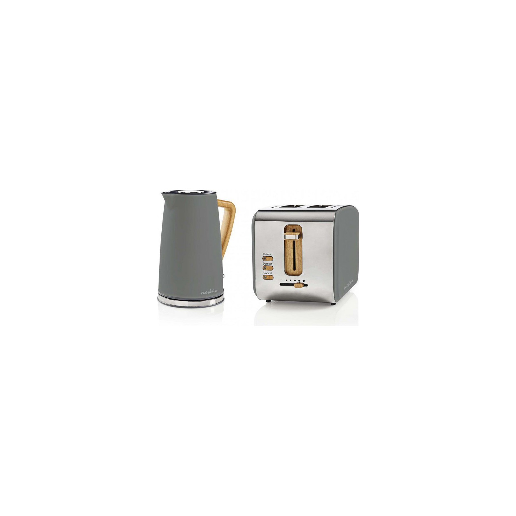 Toaster NEDIS Pack Bouilloire Electrique Soft Touch Ac