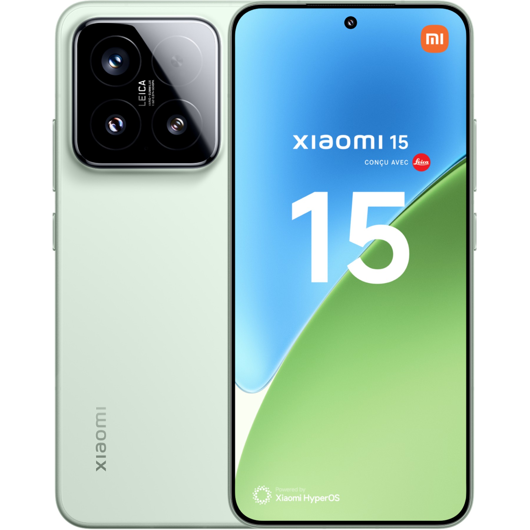 Smartphone XIAOMI 15 conçu avec Leica 5G 512Go Vert