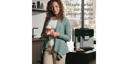 Expresso Broyeur SIEMENS EQ500 integral Inox/Noir lustré TQ515R03