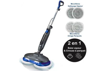 Technologie Steam Blast et rotation EziClean Steam Wave 360