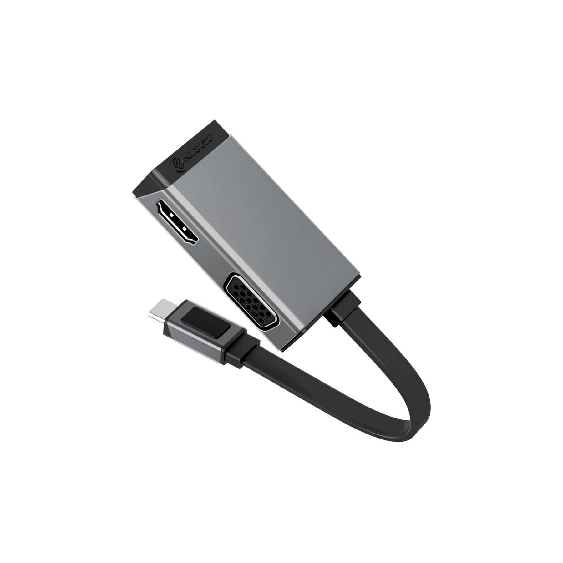 Adaptateur USB-C/HDMI A-LOGIC Duo Play 2-en-1 USB-C vers HDMI et VGA