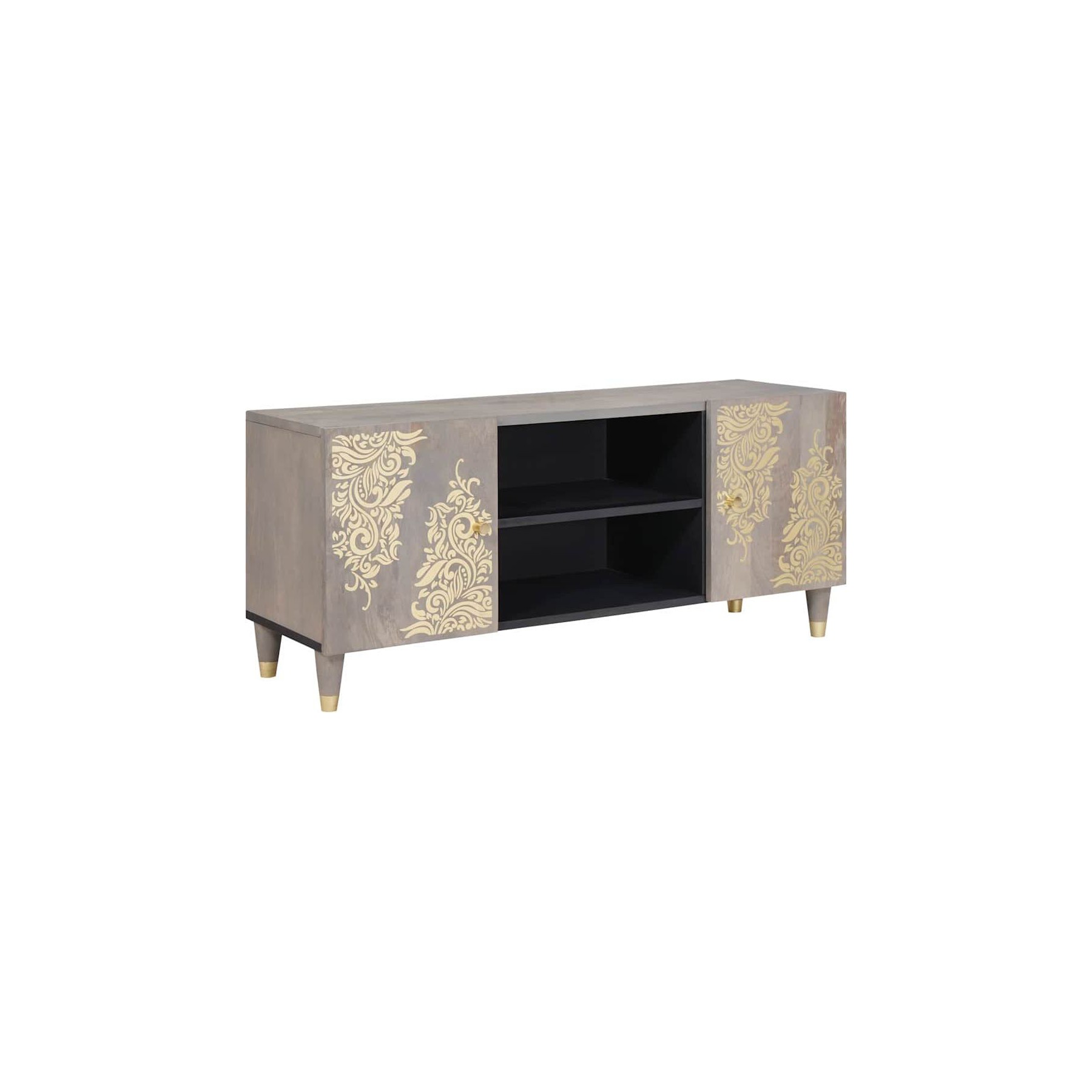 Meuble TV HELLOSHOP26 Meuble TV design moderne avec rangement