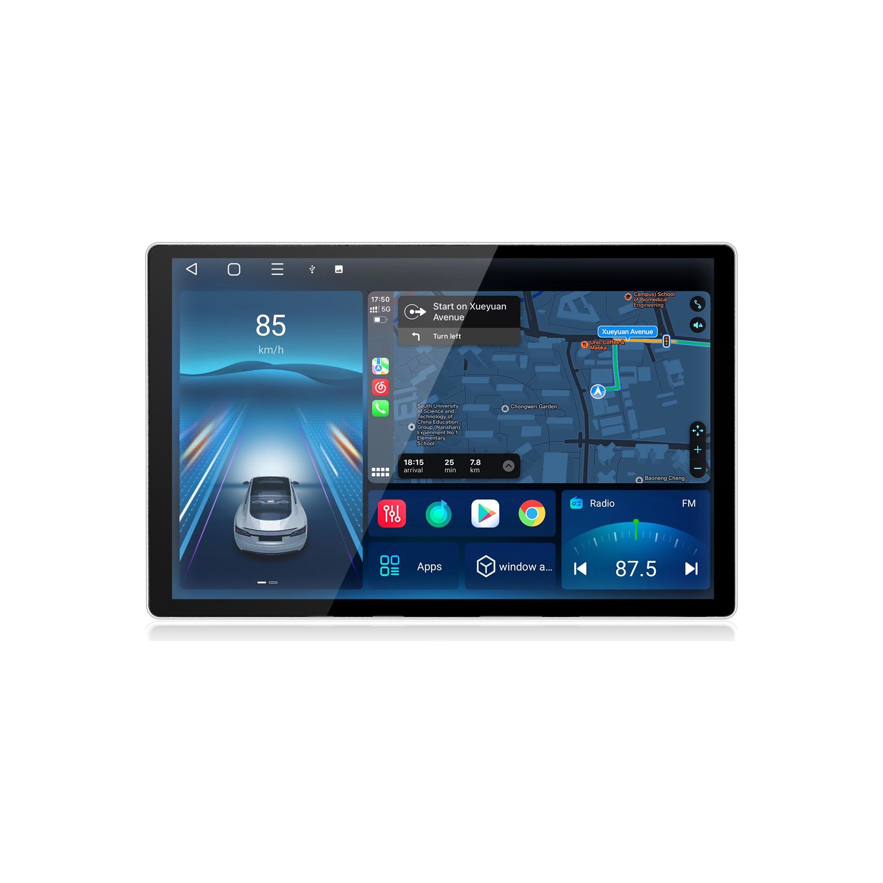 Autoradio connecté JUNSUN pour Peugeot 2008 2013-17 13.1"Carplay