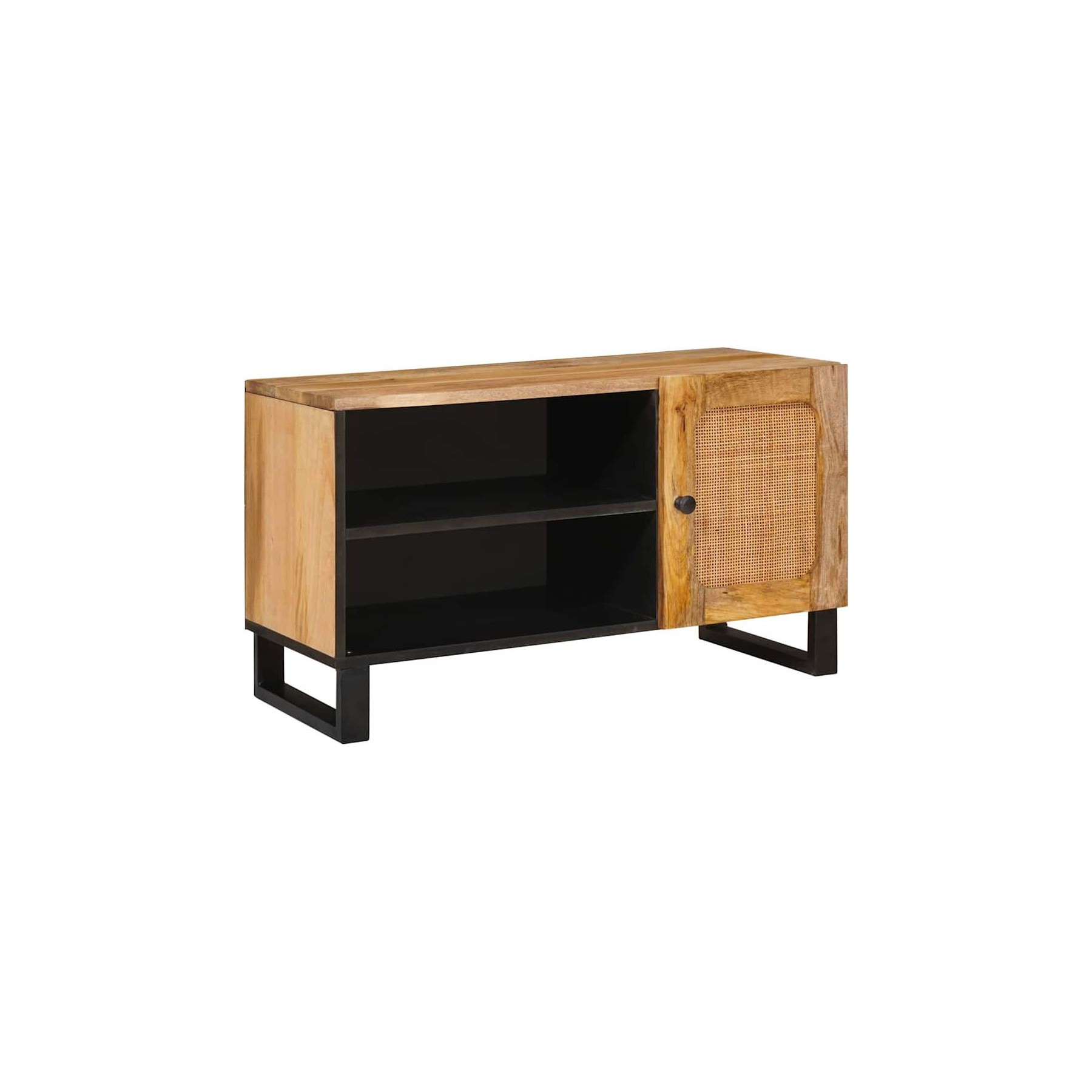 Meuble TV HELLOSHOP26 Meuble TV élégant avec rangements pratiq