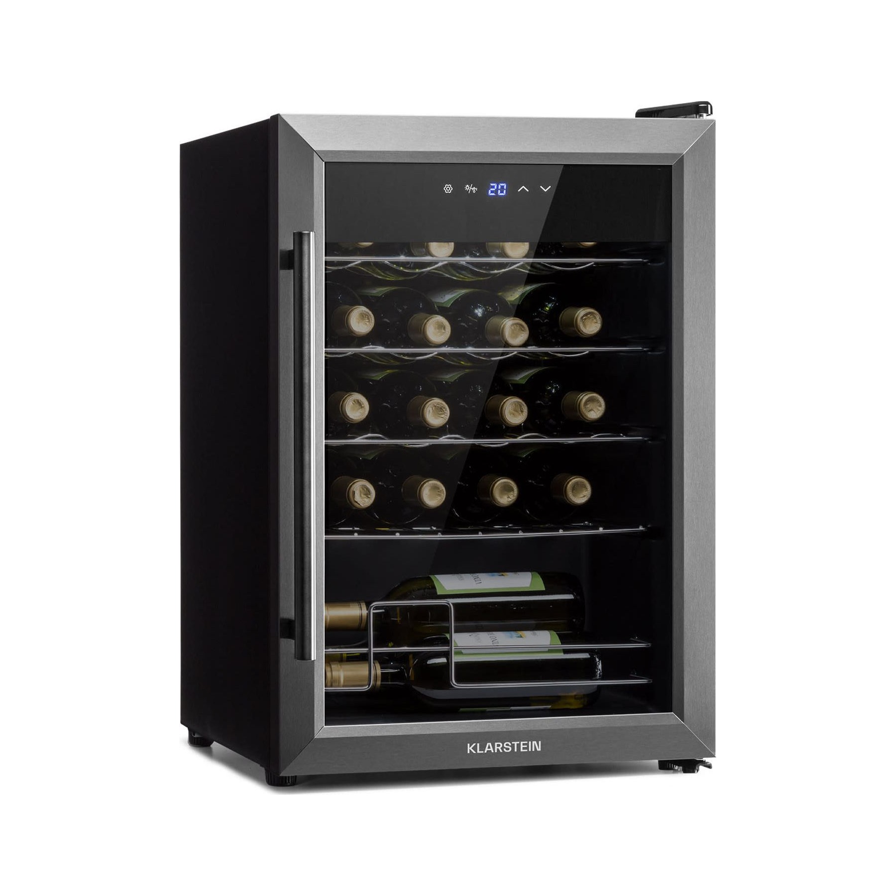 Cave à vin de service KLARSTEIN Shiraz 20 Uno - Gris foncé Reconditionné
