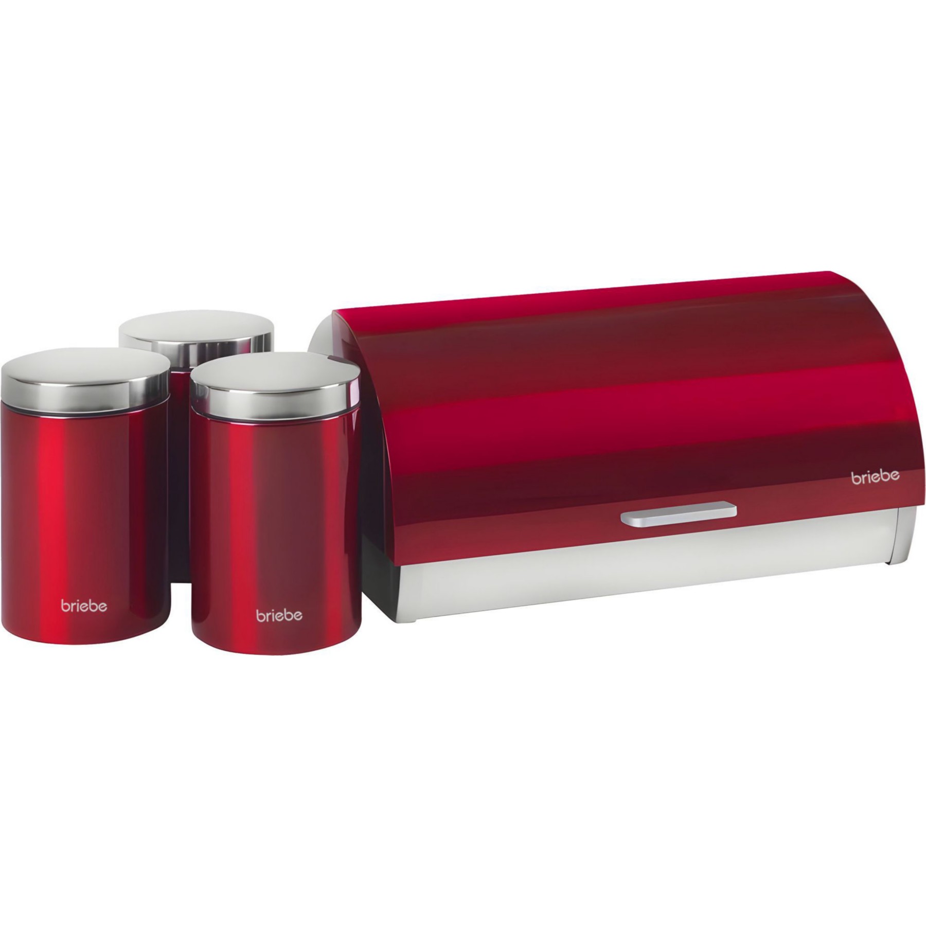 Set d'ustensiles de cuisine BRIEBE Boîte à Pain + 3 Boîtes Cuisine 1161RN