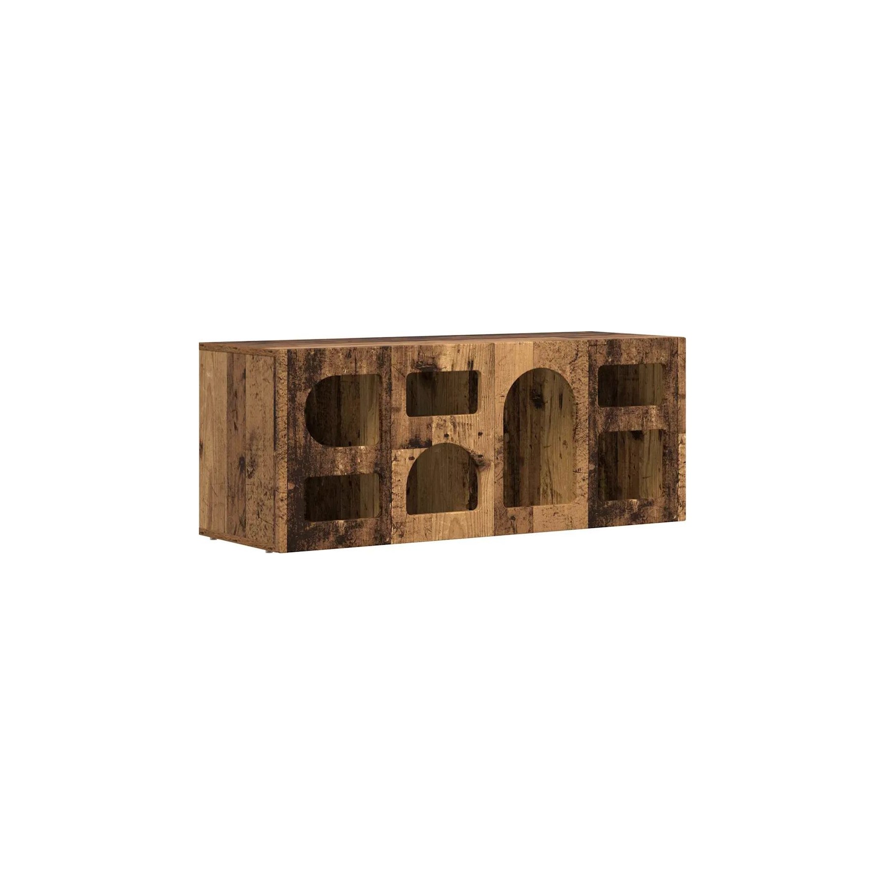 Meuble TV HELLOSHOP26 Meuble TV rectangulaire moderne 100 x 35