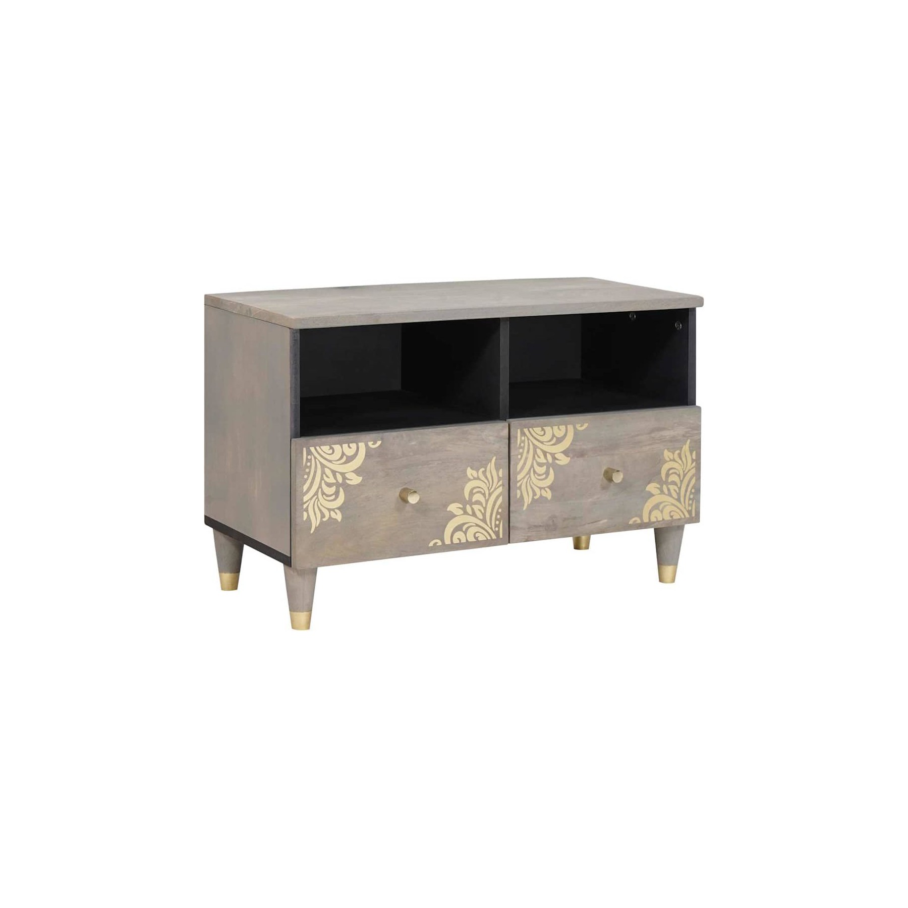 Meuble TV HELLOSHOP26 Meuble TV rectangulaire moderne rangemen