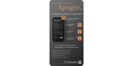 Cave à vin vieillissement LA SOMMELIERE APOGEE185DZPRO