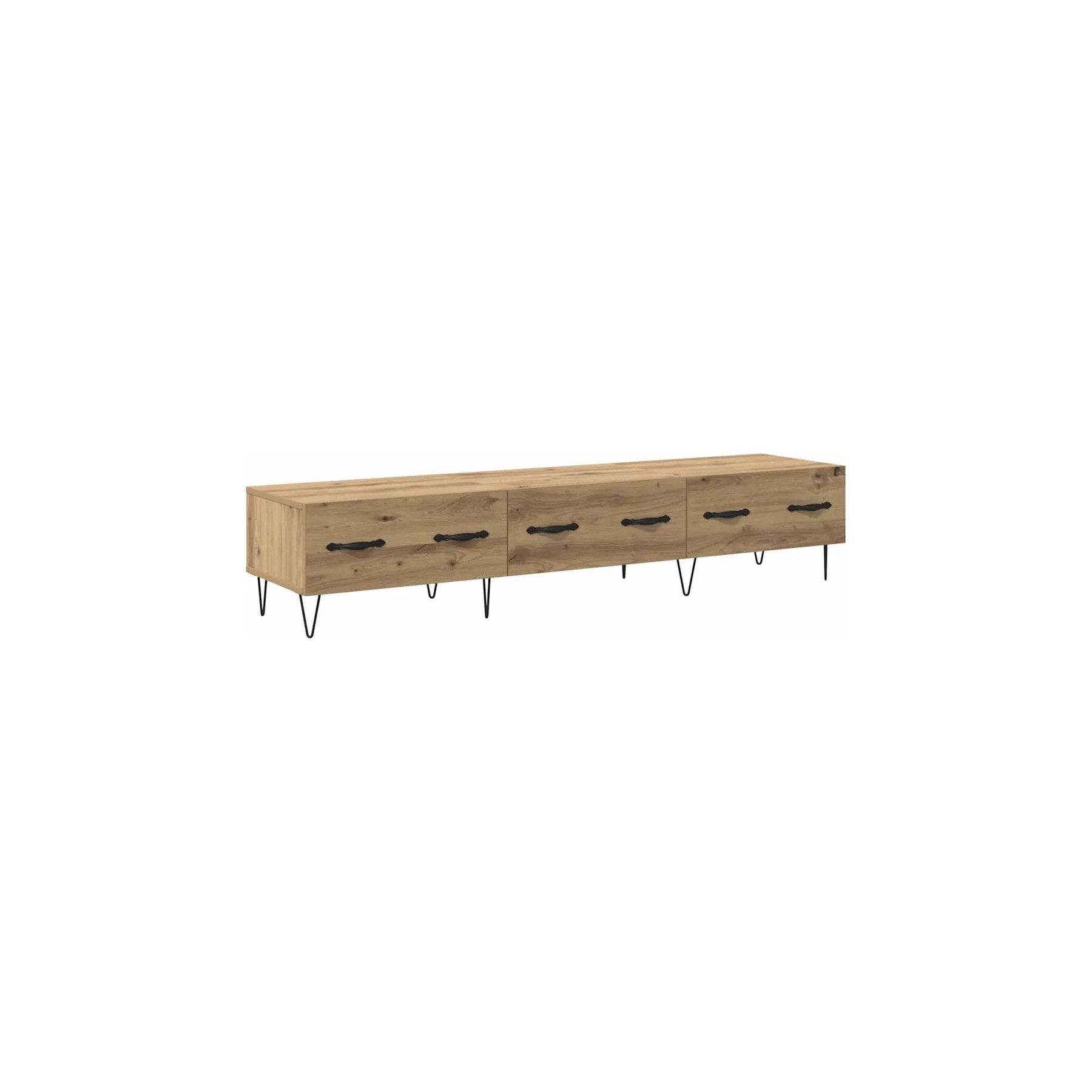 Meuble TV HELLOSHOP26 Meuble TV minimaliste moderne avec tiroi
