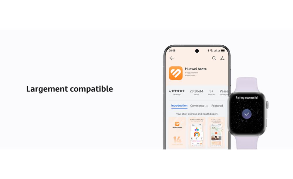 Montre connectée HUAWEI Watch Fit 4 Blanc
