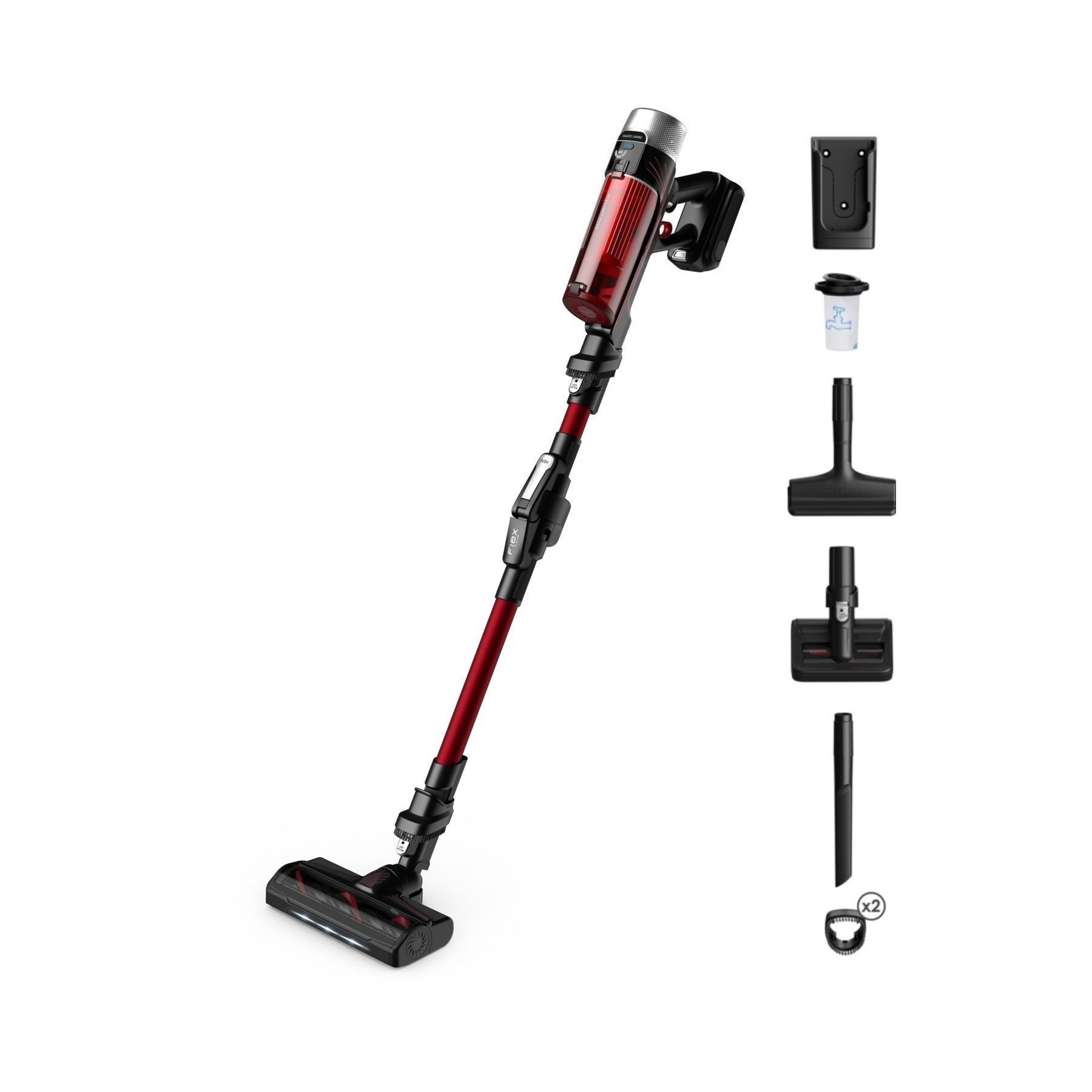 Aspirateur balai ROWENTA X Force Flex 9.60 Kit Animal RH2079WO