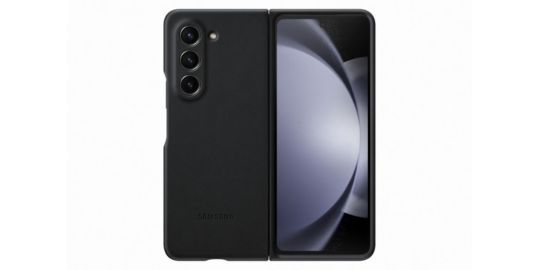 Coque SAMSUNG Z Fold 5 Simili Cuir Graphite