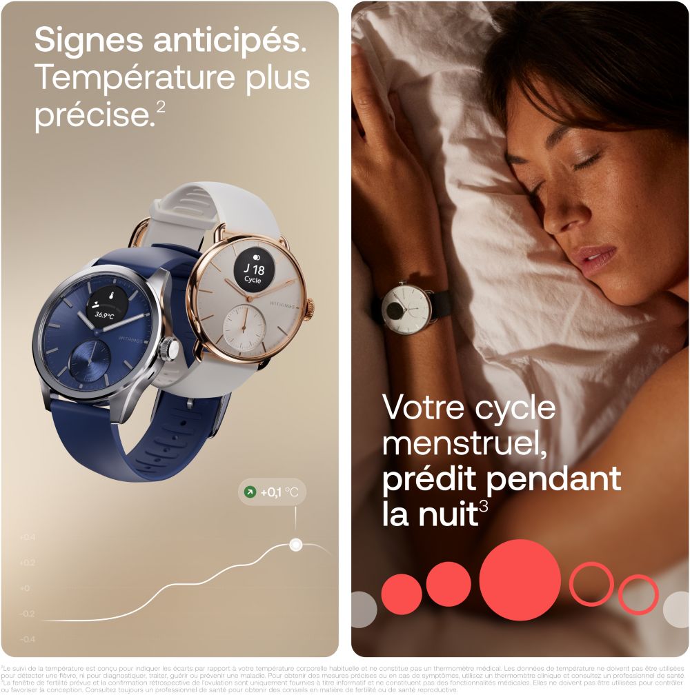 Montre santé WITHINGS Scanwatch 2 - 38mm Noire
