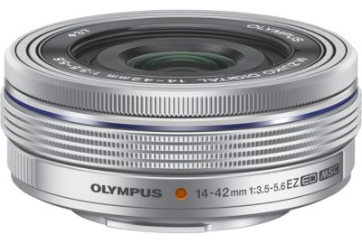 Objectif pour Hybride OM SYSTEM 14-42mm f/3.5-5.6 EZ silver Pancake