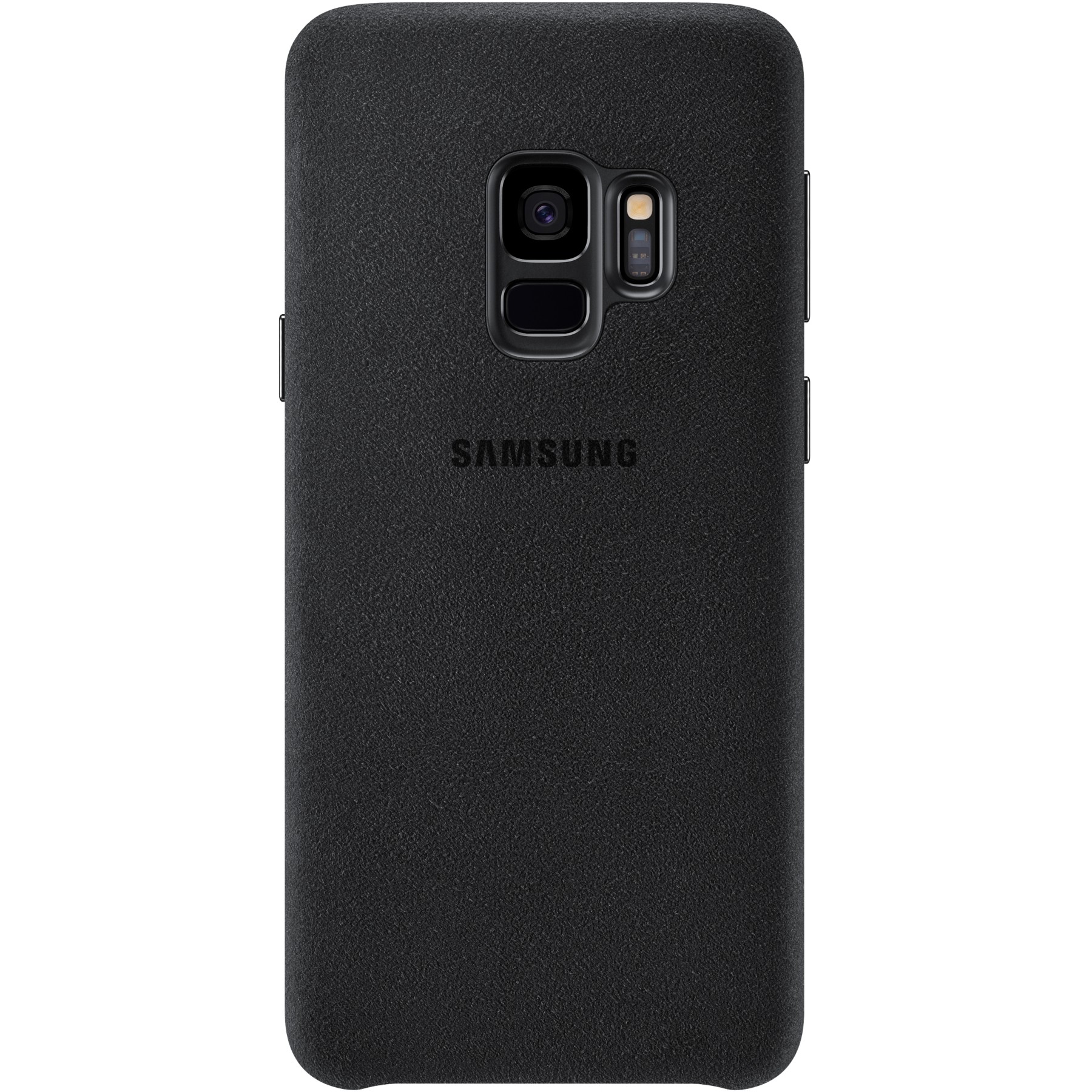 Coque SAMSUNG S9 Alcantara noir