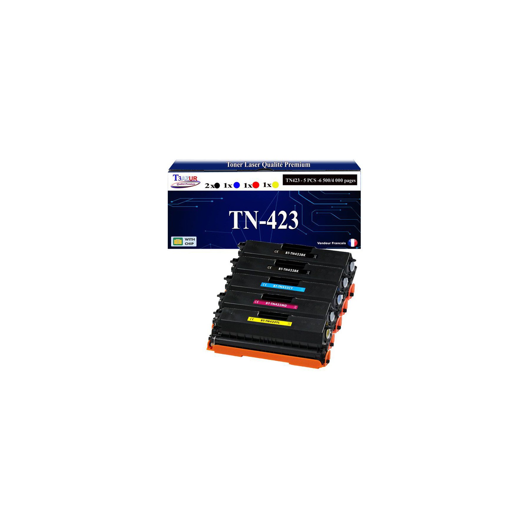 Toner T3AZUR Pour Brother HL-L8260CDW L8360CDW x5