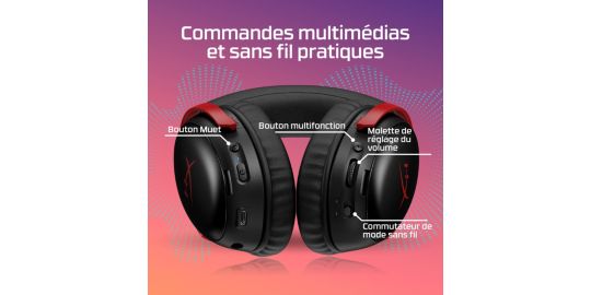 Casque gamer HYPERX Cloud III S Rouge
