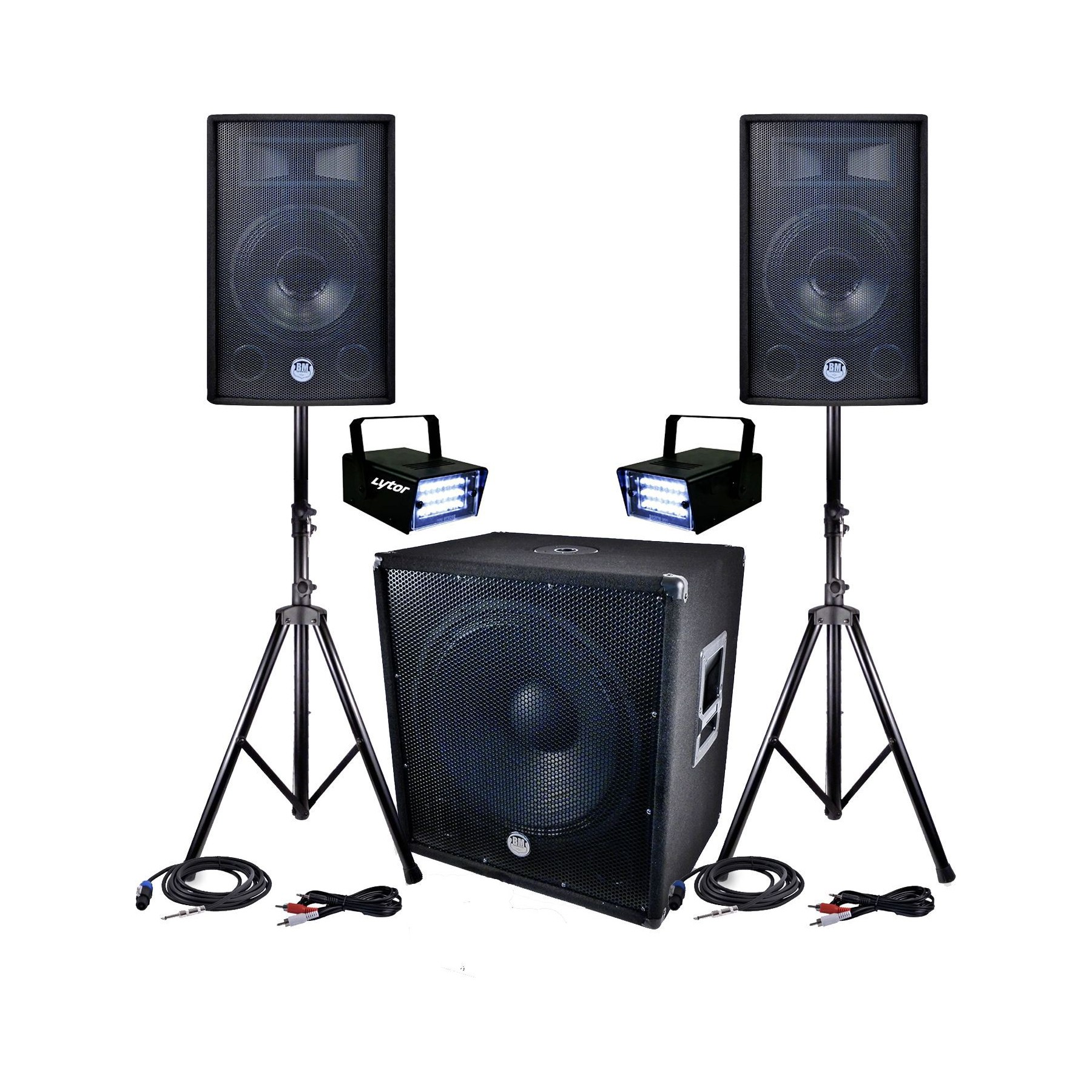Pack sono BM SONIC PACK Sonorisation DJ PA BMS-1812 2400W S