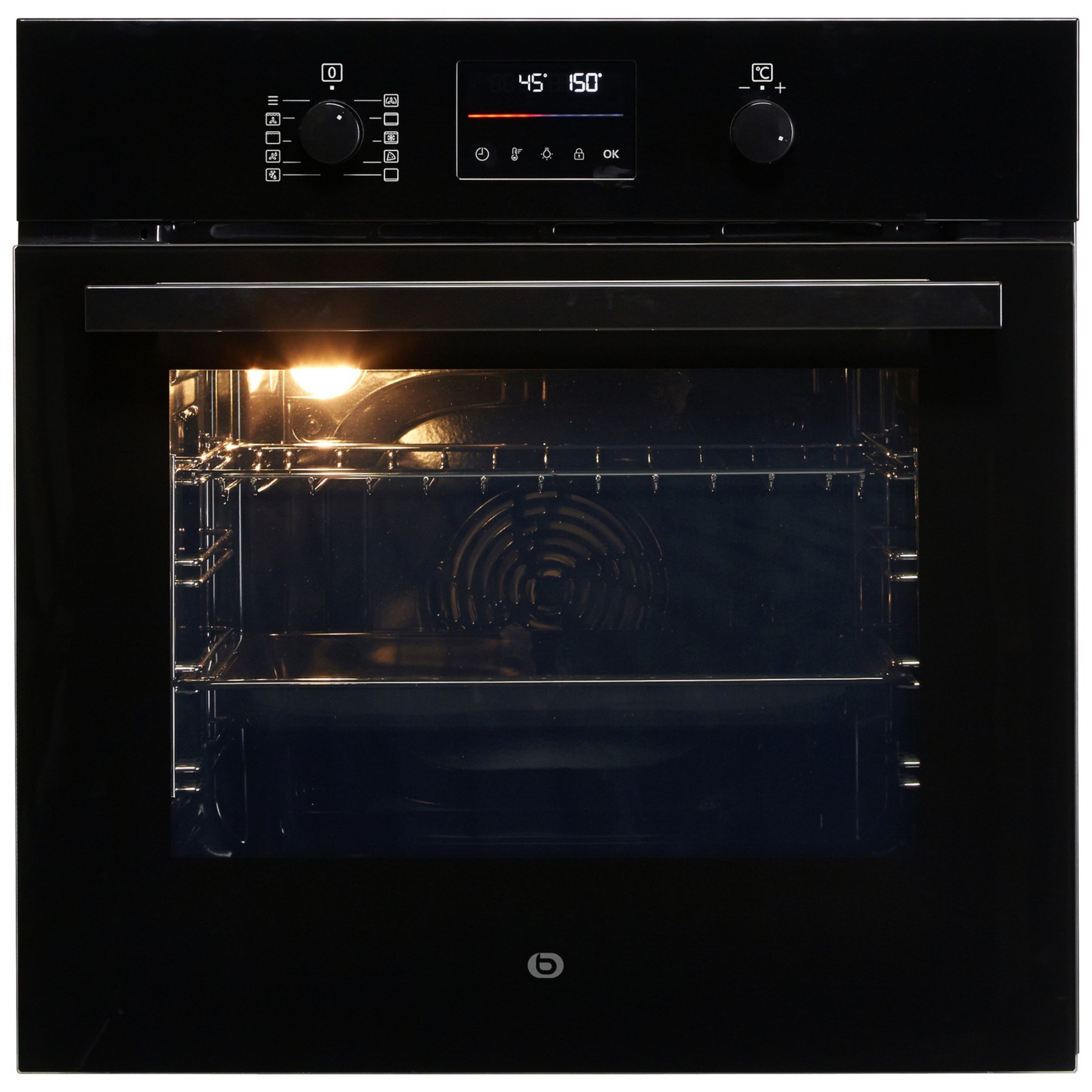 Four encastrable ESSENTIELB EFMP 581n2 - Pyrolyse - Chaleur tournante - Porte froide + Micro ondes grill encastrable ESSENTIELB EMEG253n Grill