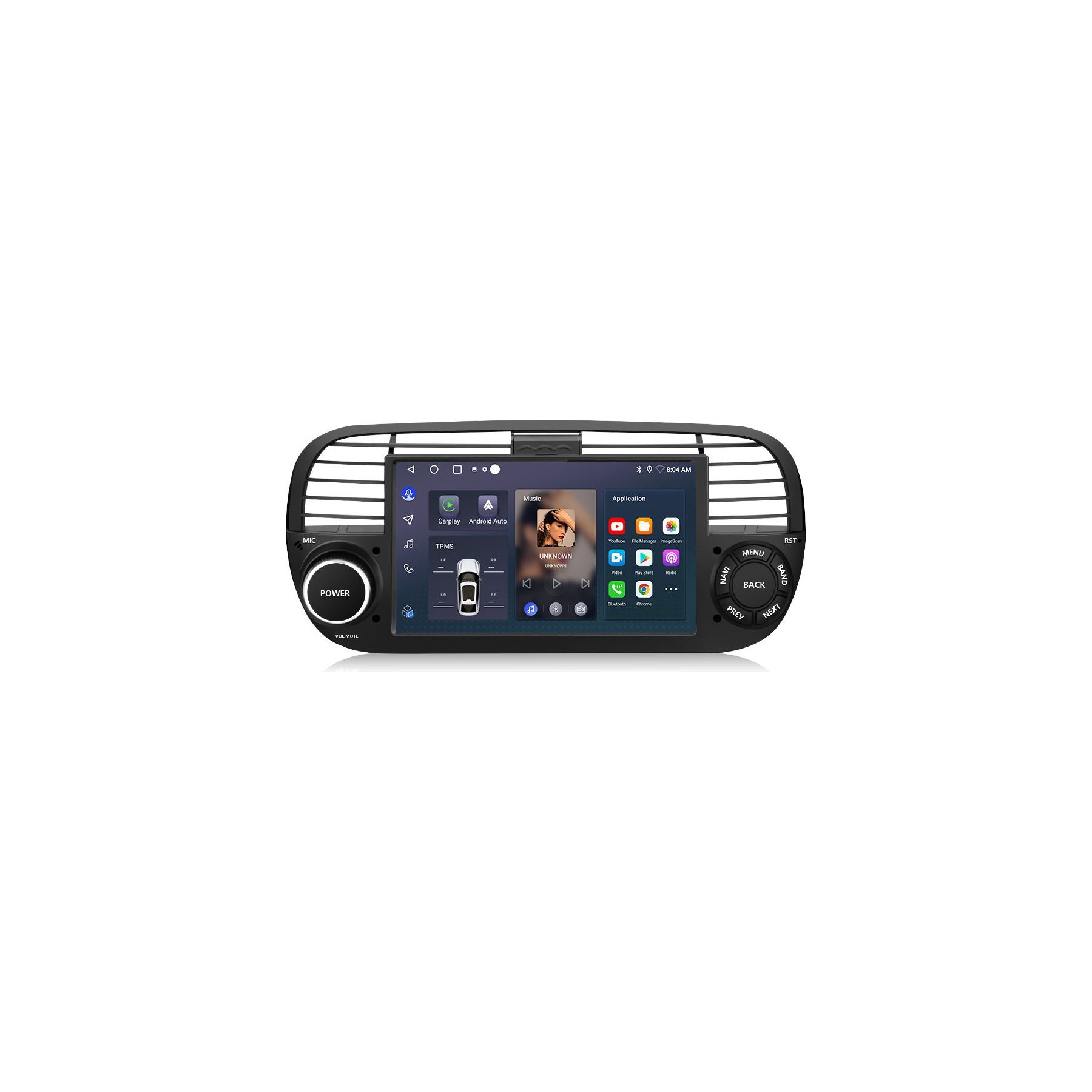 Autoradio connecté JUNSUN pour FIAT 500 2007-2015 32G BT Carplay