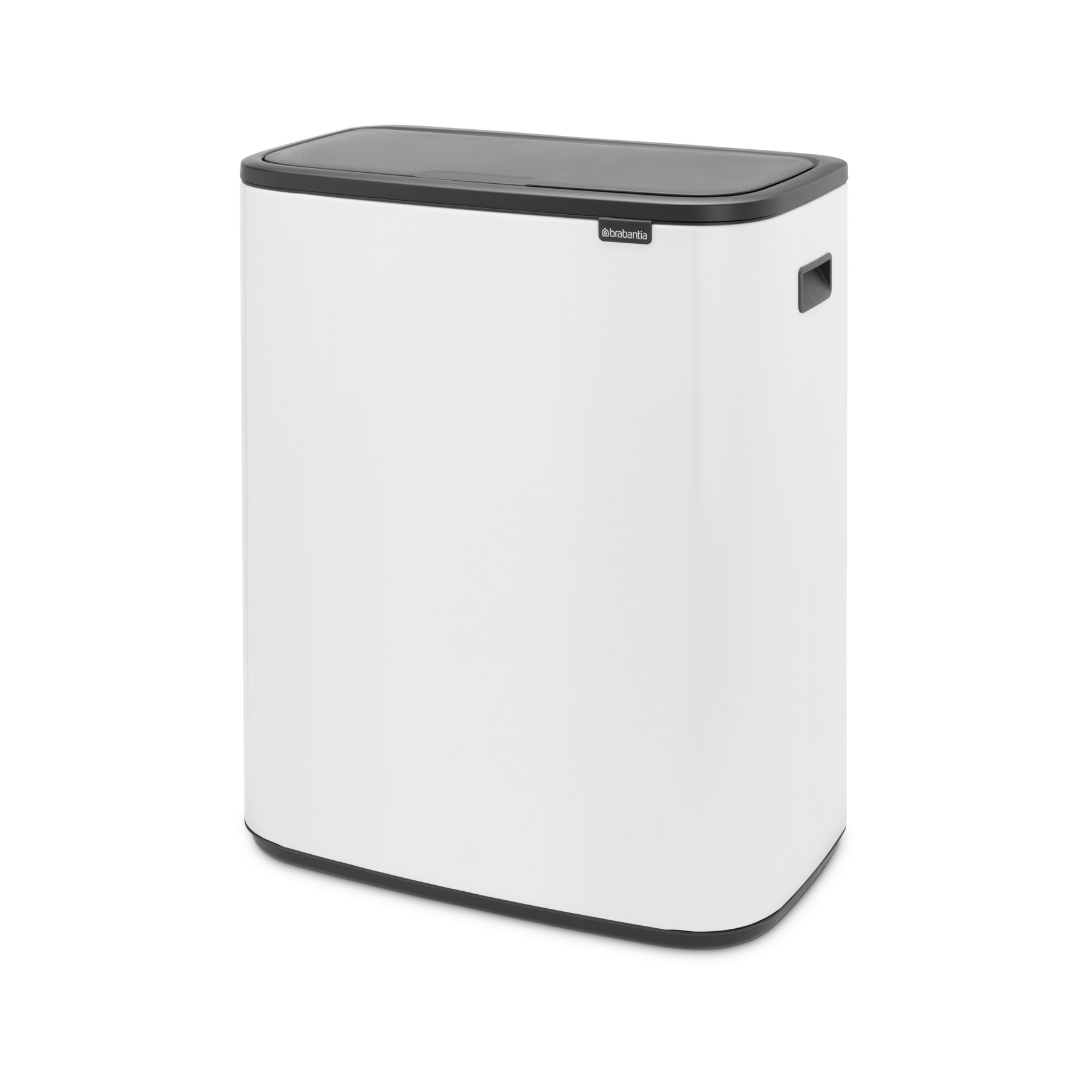 Poubelle de cuisine tri sélectif BRABANTIA Bo Touch Bin 2X30L White