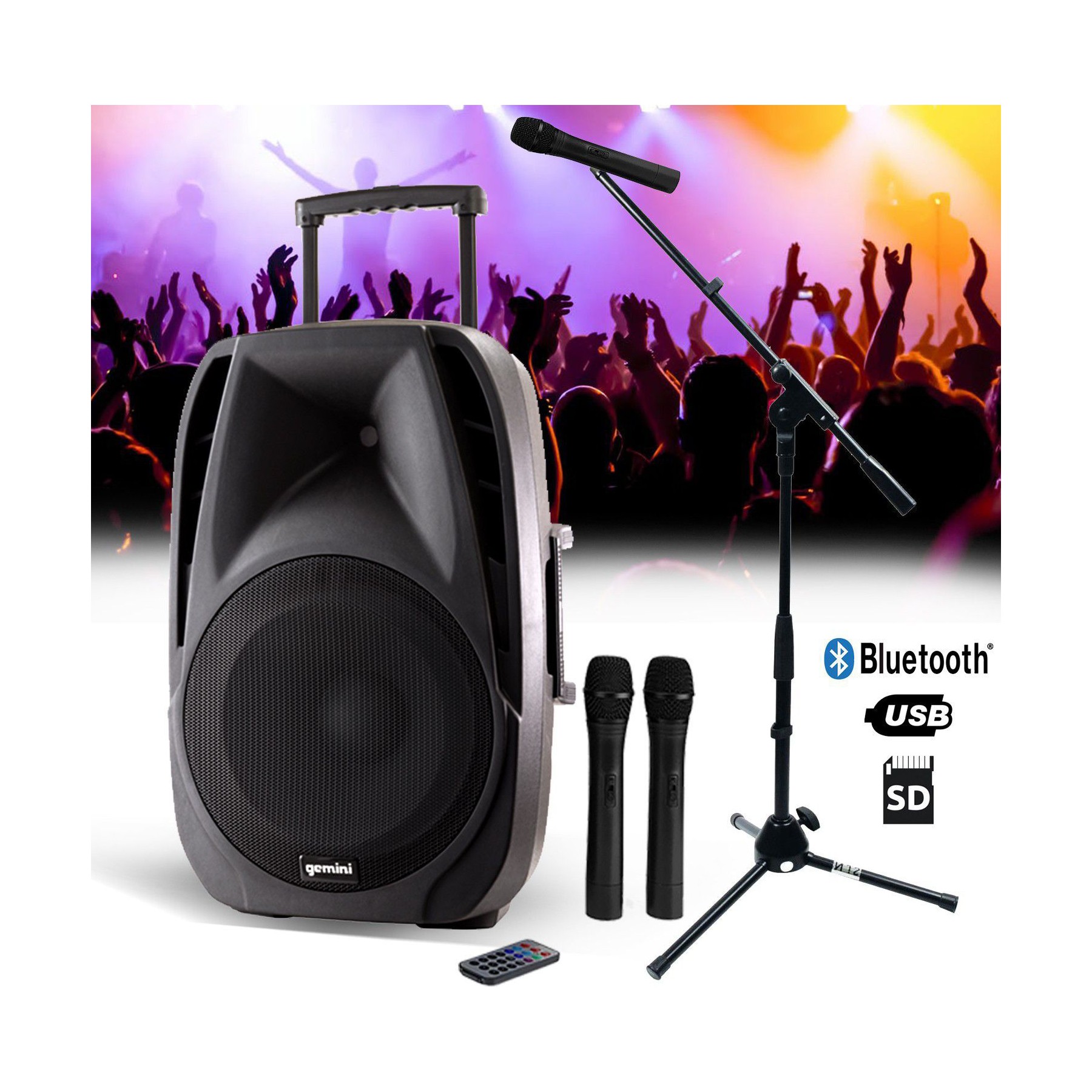 Enceinte sono GEMINI Enceinte active autonome GEMINI ES15-TOG