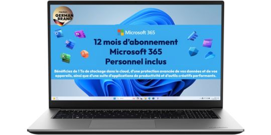 Ordinateur portable MEDION Avantum 17E1e MD600034 M365 1 an
