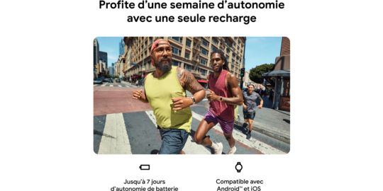 Bracelet connecté FITBIT Charge 6 Argent et porcelaine