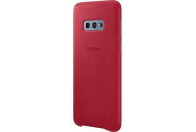 Coque SAMSUNG S10e Cuir rouge bordeau
