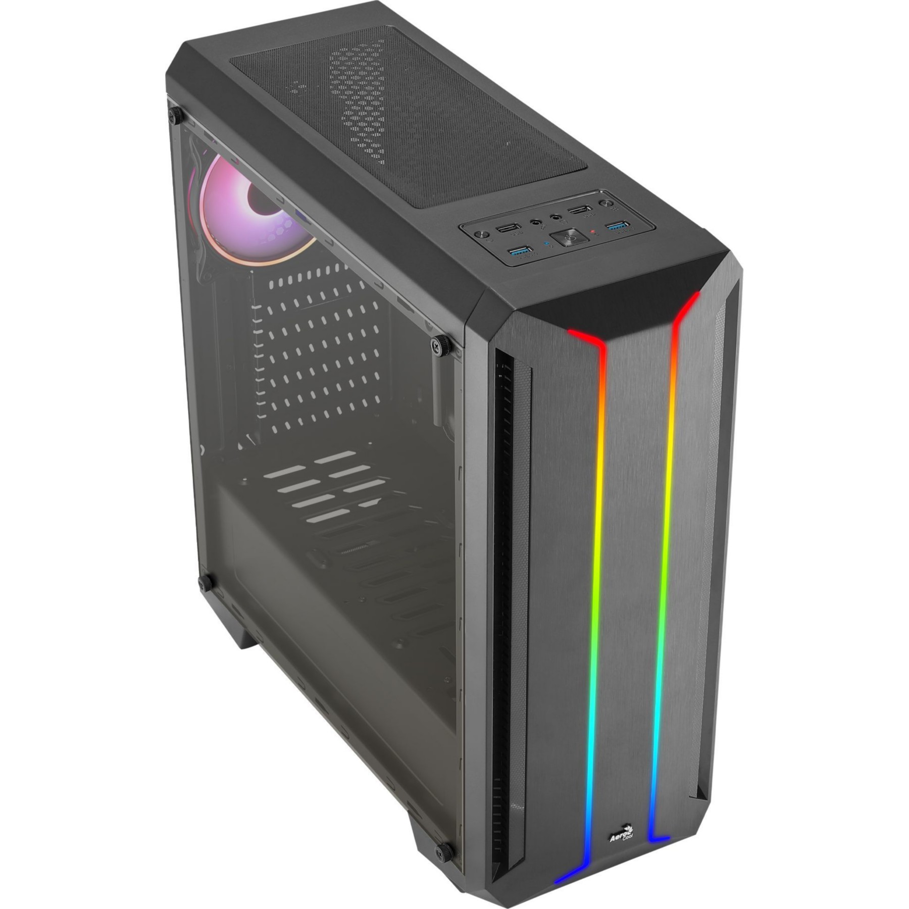 Boitier PC AEROCOOL Boitier Moyen Tour ATX Skyline v2 RGB av