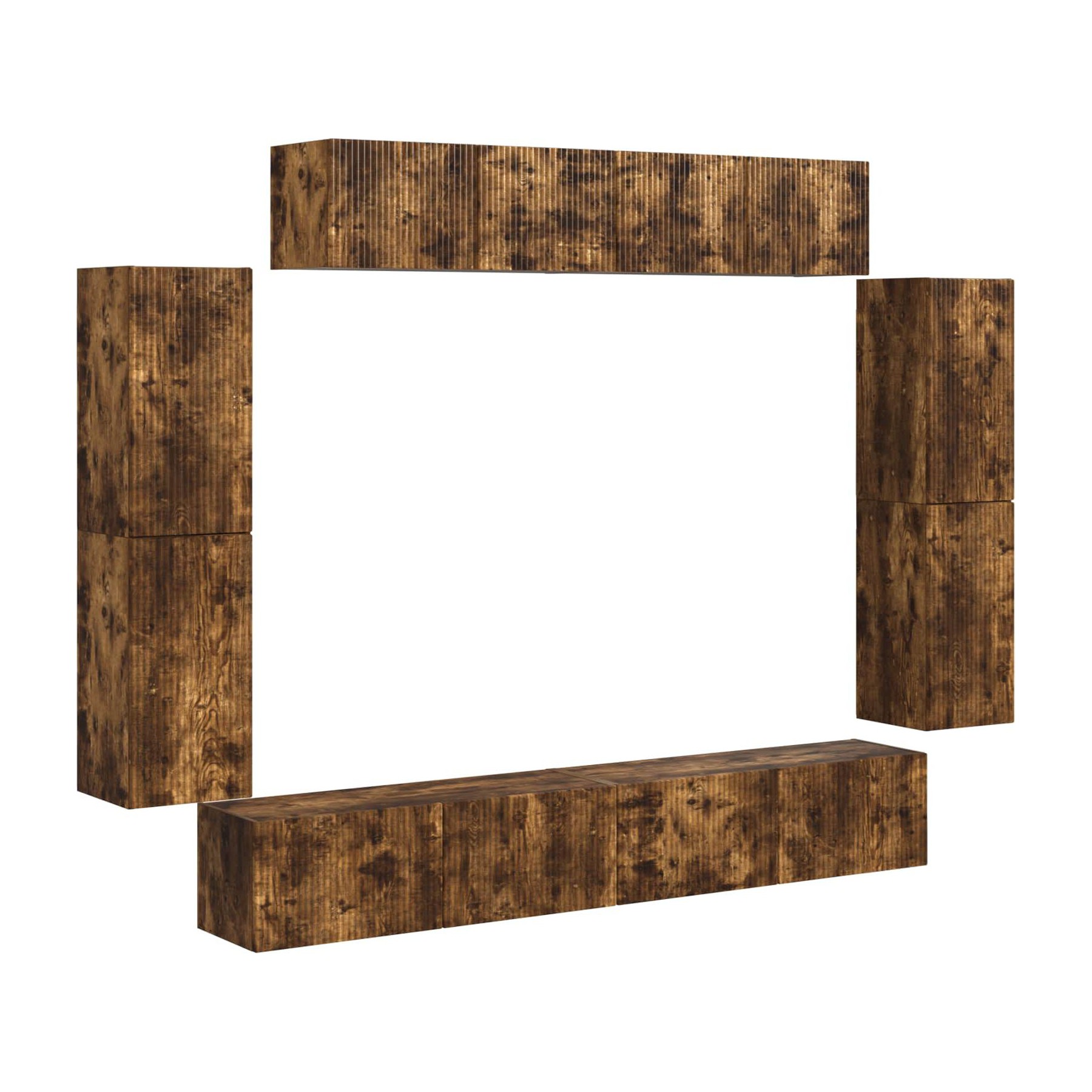 Meuble TV HELLOSHOP26 Meuble TV mural moderne pratique rangeme