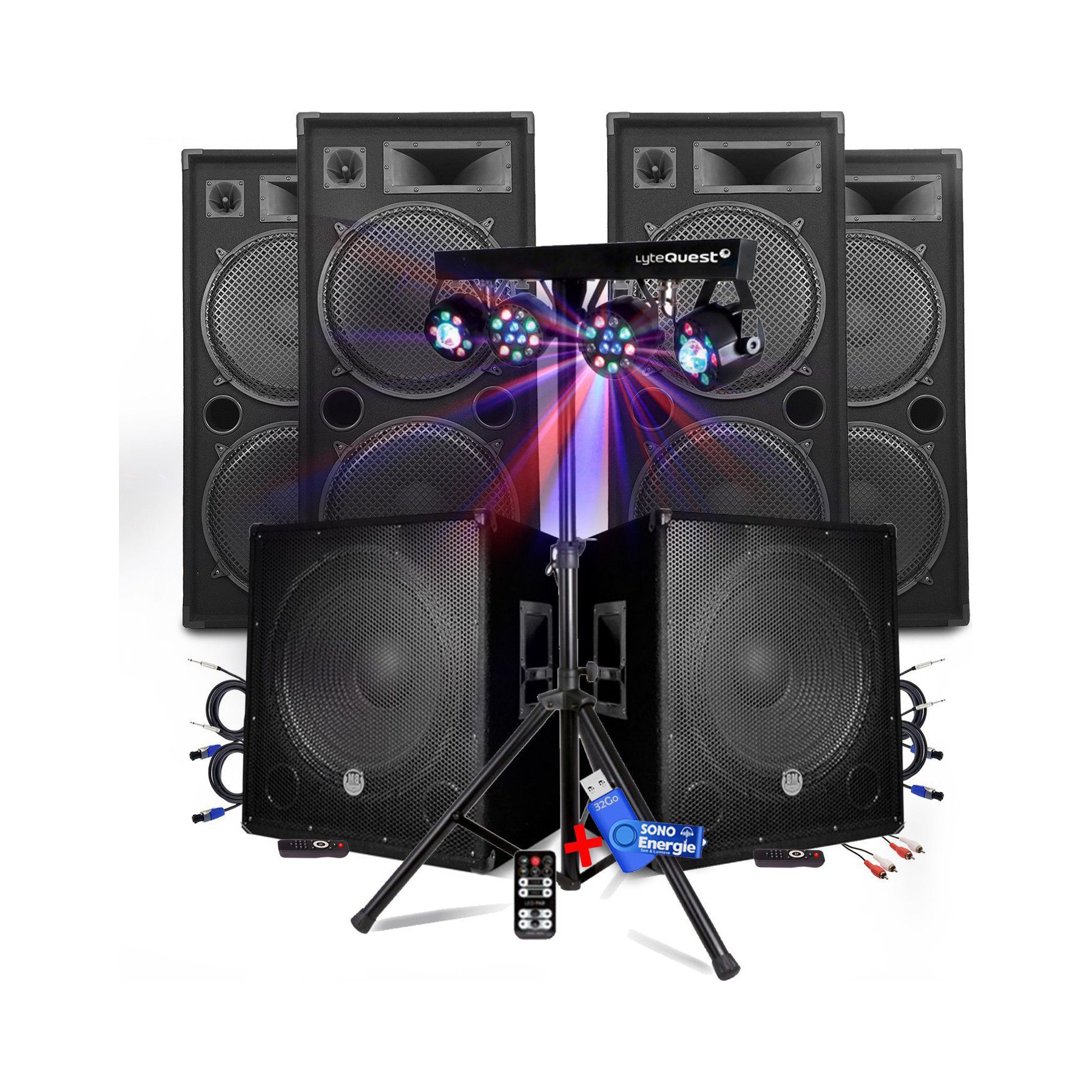 Pack sono NONAME PACK SONO DJ BM SONIC MEGA BASSES Caisso