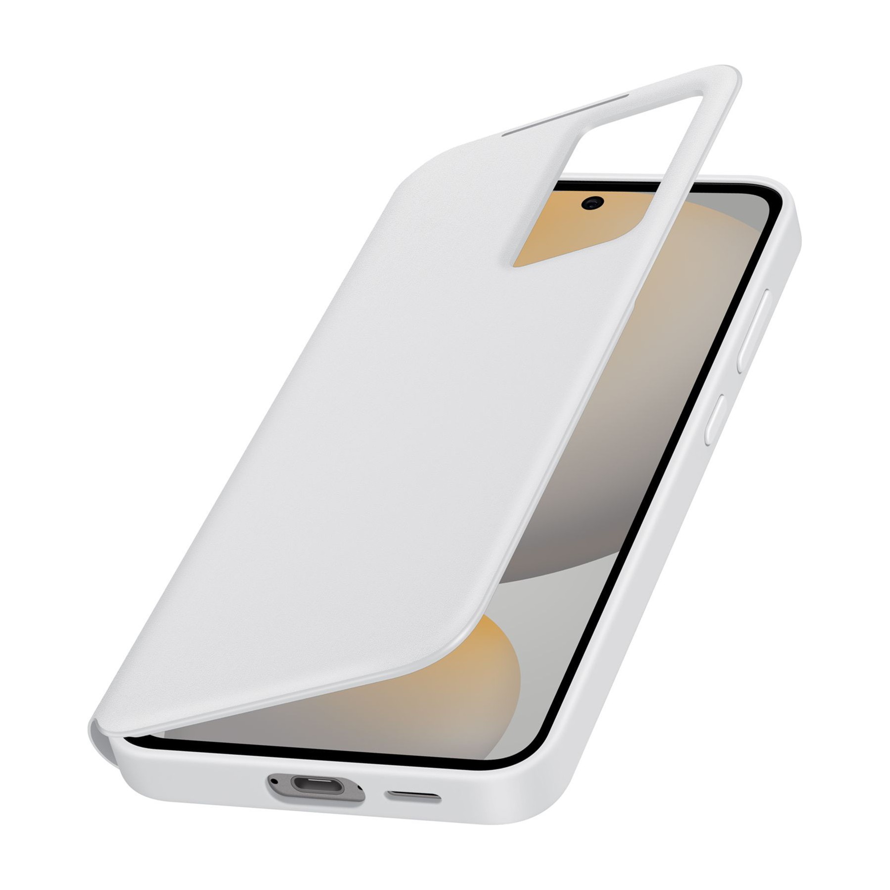 Etui SAMSUNG Fenêtre Original Samsung S24 FE Blanc