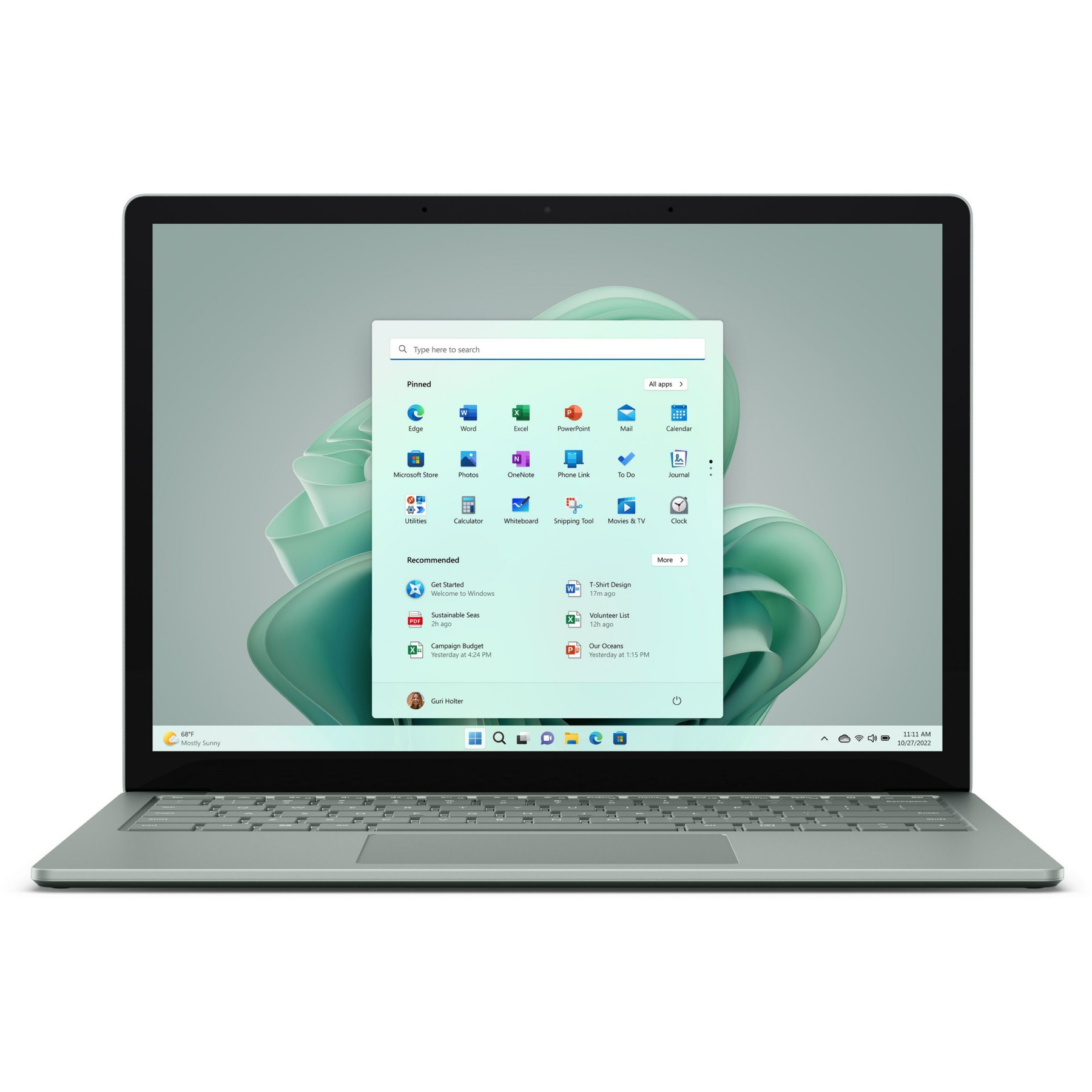 Ordinateur portable MICROSOFT Surface Laptop 5 13'' i5/8/512 Vert