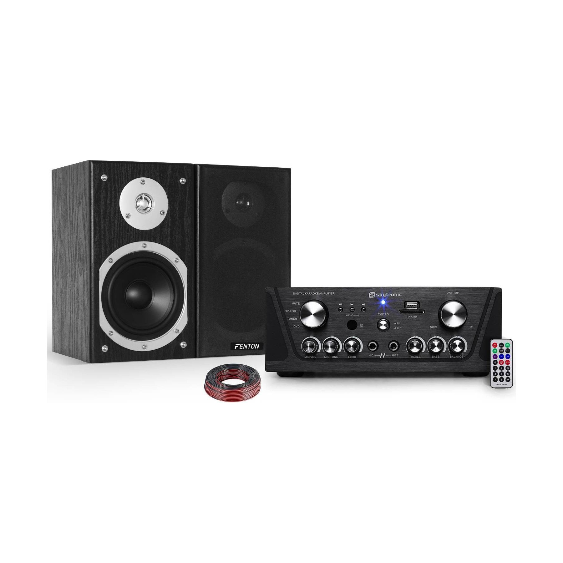 Karaoké NONAME Ampli karaoké160W+2enceintes 2voies 140W