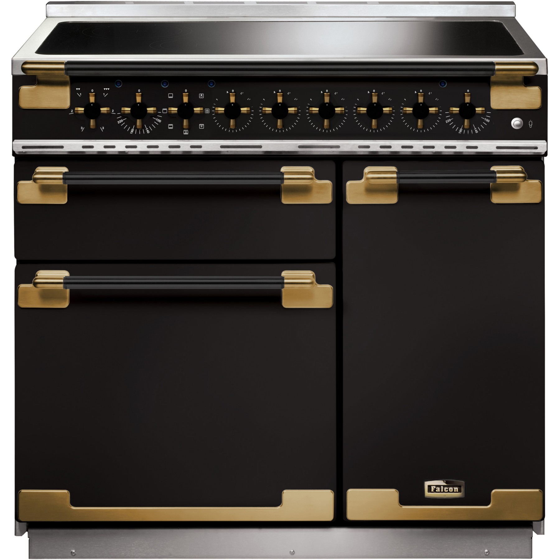 Piano de cuisson induction FALCON ELISE LUXE TAB IND 90 CMNOIR LAITON