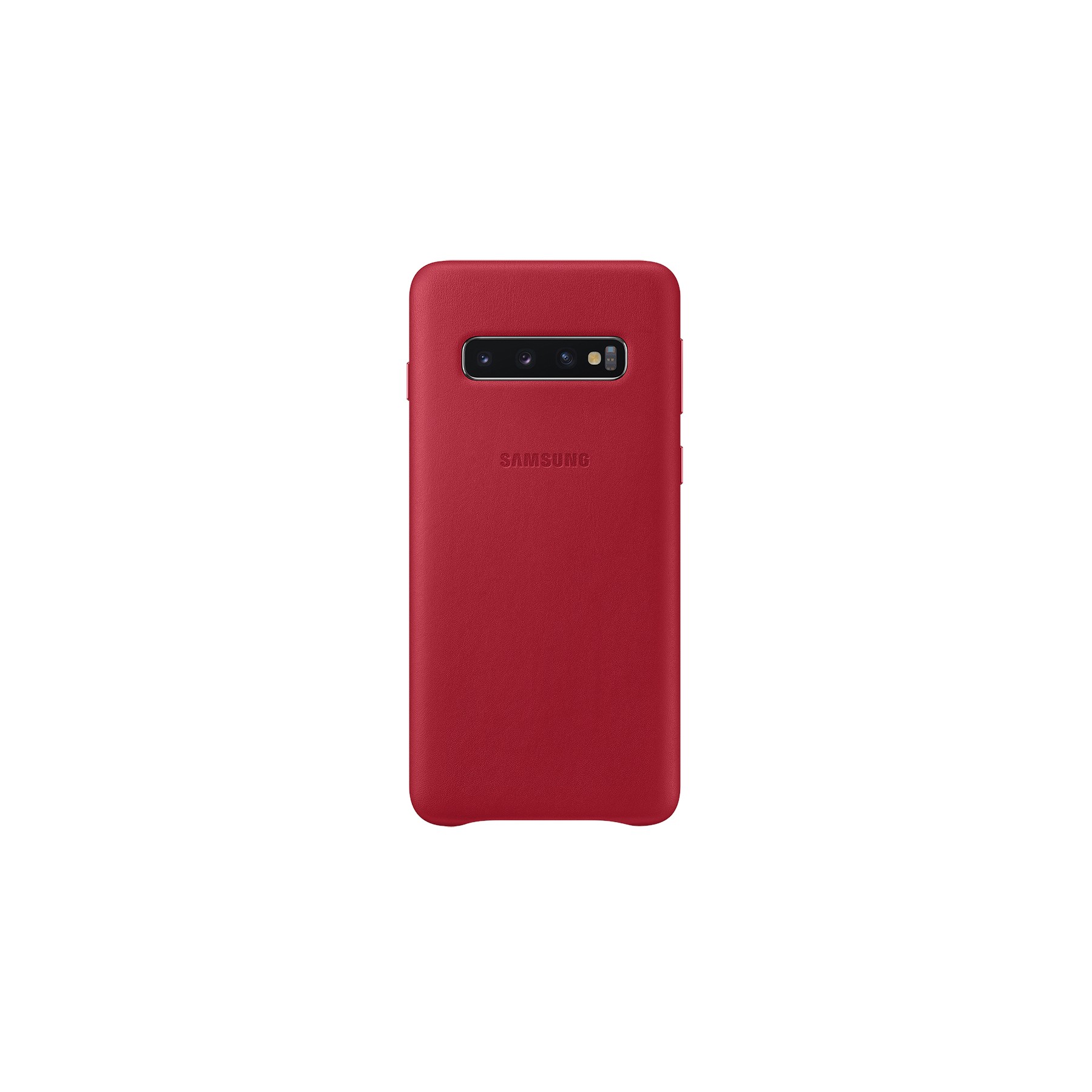 Coque SAMSUNG S10 Cuir rouge bordeau