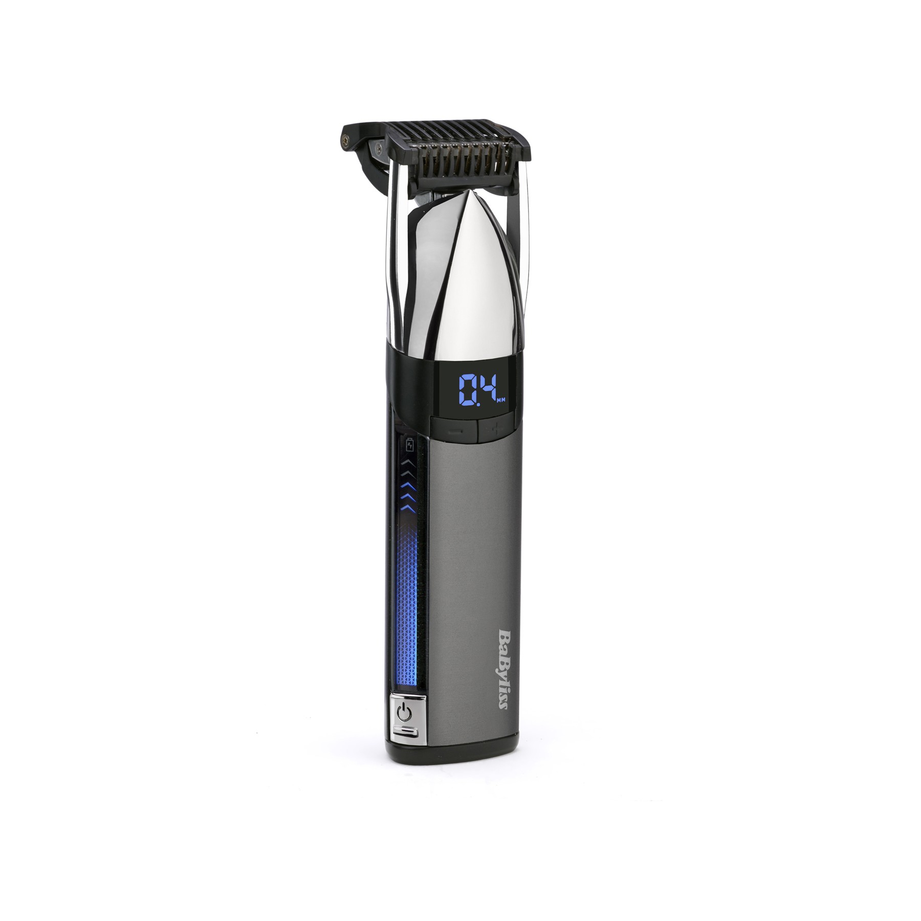 Tondeuse barbe BABYLISS Super-X Metal S996E, molette réglable, 24 hauteurs de coupe, précision 0,2 mm, autonomie 90 mn