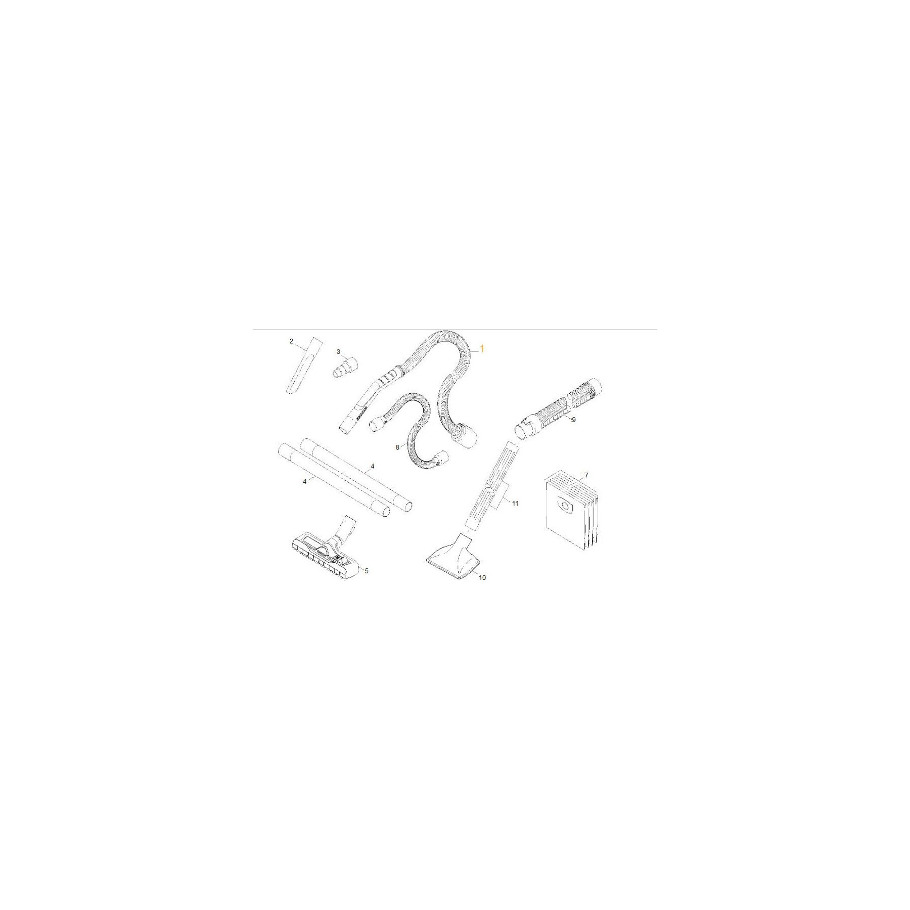 Kit de réparation KARCHER flexible complet avec poignee