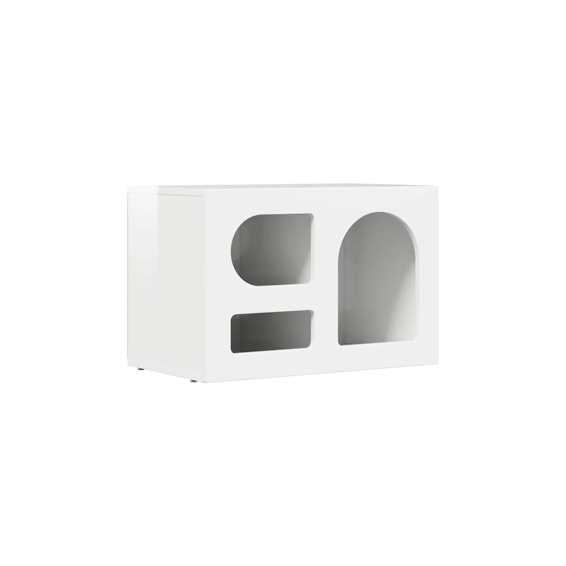 Meuble TV HELLOSHOP26 Meuble TV moderne fonctionnel 60 x 35 x