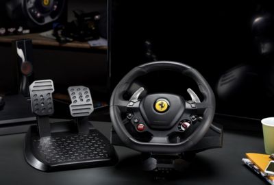 Volant + Pédalier THRUSTMASTER T80 RW Ferrari 488 GTB edition PS5/PS4