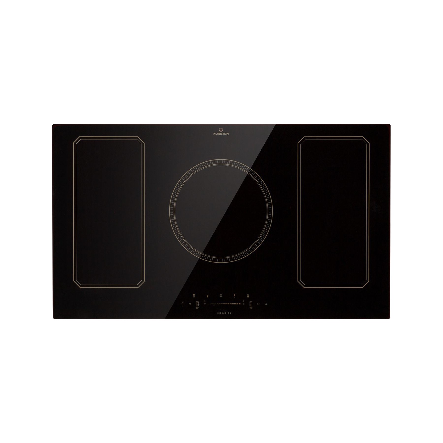 Plaque vitrocéramique KLARSTEIN Victoria 5 Flex 7400W - Noir
