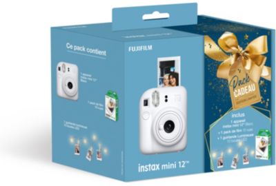 Appareil photo Instantané FUJIFILM Instax mini 12 Blanc Pack Noël